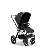 MOON Buggy SPORT, Black/Melange, Sportwagen-Buggy mit Liegefunktion, bis 22kg, UV-Schutz 50+, zusammenklappbar, großer Korb, Kollektion 2024