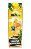 Pfanner Fairtrade Orangensaft (1 x 1 l) – 100% Orange – reich an Vitamin C – erfrischendes Fruchtgetränk