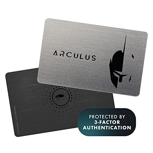 The Arculus Key Card: The More Secure Crypto & NFT Cold Storage Hardware Wallet Der sicherere Weg zur Aufbewahrung von Bitcoin, Ethereum, NFTs und vielen weiteren Münzen Elegante Metallkarte