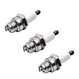 Niaciswe 3 Stücke L7T Zündkerzen 2 Takt Motor Zündkerzen für Husqvarna 33cc 43cc 47cc 49cc für NGK BPMR7A rj19lm für Rasenmäher Kettensäge Rasentraktoren Garten Strimmer Trimmer Motor zubehör