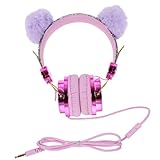 Uonlytech Kopfhörer verdrahtet abbrechen Lärm Ohrstöpsel Ohrhörer Headphones Headset Headphones for Headset kabelgebundenes Headset für Mädchen-Headset Abs