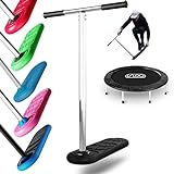 The Indo 670 Trick Scooter - Trampoline Scooter - Practice Pro Scooter Tricks - Indoors Outdoors Tramp Scooter - Perfect Stunt Scooter for Adults Teens and Kids 9 Years Up Professionals and Beginners