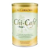 Chi-Cafe free 250 g Dose I Getränkepulver mit grünem und entkoffeiniertem Kaffee, Reishi-Pilz, Ballaststoffen, Kokos, Magnesium und Vitamin B12 I vegan I 50 Tassen