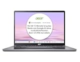 Acer Chromebook Plus 514 (CB514-3HT-R2QQ) Laptop, 14' WUXGA Display, AMD Ryzen 3 7320C, 8 GB RAM, 256 GB SSD, AMD Radeon 610M, ChromeOS Core, grau, Chromebook Plus