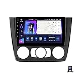 MLXABH Doppel-DIN Multimedia Autoradio für Serie 1 E81 E82 E87 E88 9 Zoll Touchscreen mit MP5 Navigation, Autoradio DSP RDS FM mit Carplay/Android Auto