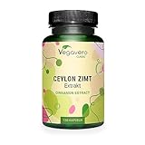 Ceylon ZIMT Kapseln Vegavero® | HÖCHSTE DOSIS: 2.500 mg (10:1 Extrakt) | Für 4 Monate | Laborgeprüft | Vegan & Ohne Zusätze | 120 Kapseln