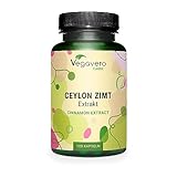 Ceylon ZIMT Kapseln Vegavero® | HÖCHSTE DOSIS: 2.500 mg (10:1 Extrakt) | Für 4 Monate | Laborgeprüft | Vegan & Ohne Zusätze | 120 Kapseln