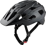 ALPINA ANZANA - Optimal Anpassbarer, Leichter & Sicherer Fahrradhelm Mit Fliegennetz & Nachrüstbarem LED Für Erwachsene, Black matt, L (57-61 cm)