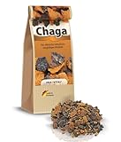 Chaga Pilz grob gemahlen 500g wild gesammelt schonend getrocknet vegan Broschüre mit vielen Rezepten