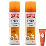 Mosquito Läuse-Umgebungsspray 2x 150 ml I Bekämpft Läuse auf Textilien und Möbeln, Kuscheltiere, Polster I gegen Insekten, Flöhe, Bettwanzen I Läuse-Abwehrspray I Spar-Set plus Pharma Perle give-away