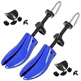 welsberg 1 Paar Schuhspanner variabel Gr.40-47 Herren und Damen, 4-Wege Schuhdehner, Stretch-Länge, Schuhformer, blau