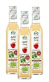 Apfelessig mit der Essig-Mutter, Unpasteurisiert, Organic, BioNaturo, 3er Pack (3x250ml)