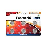 Panasonic CR2032EL/6BP Lithium Power (lange Lagerfähigkeit bis zu 10 Jahren, Lithium, 3,0 V) 6 stück