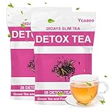 56 Stück Detox TEE,Körperformender Kräutertee,Natürliche Tee Kräutermischung mit Grüner Oolong-Tee,Pfirsichfruchtextrakt,Teeblatt-Extrakt,Energie Booster,Sanfte Entgiftung
