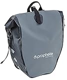 Prophete Seitenpacktasche | Fahrradtasche | grau | Volumen: 20 Liter | wasserdicht