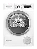 Bosch Wärmepumpentrockner für 8 kg Wäsche, Serie 8, 176 kWh pro Jahr, Auto Dry, Anti Vibration-Design, Comfort Control, Sensitive Drying-System, Allergie Plus, Weiß, WTW875W0