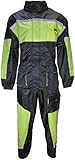 HEYBERRY Motorrad Regenkombi Regenhose Regenjacke schwarz neon grün Gr. 5XL