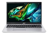 Acer Aspire 3 (A315-58-3870) Laptop, 15,6' FHD Display, Intel Core i3-1115G4, 16 GB RAM, 512 GB SSD, Intel UHD Graphics, Windows 11, QWERTZ Tastatur, Silber