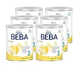 BEBA Nestlé BEBA 3 Folgemilch, Folgenahrung ab dem 10. Monat, 6er Pack (6 x 800g)