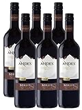 Andes Merlot Qualitätswein Chile (6 x 0,75l)