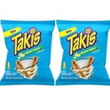 2x Takis Buckin Ranch 92.3g Cheesy Flavour Non-Spicy Tortilla Chips mit Käsegeschmack ohne Schärfe Original aus Mexiko 2er Pack