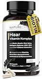 Haar Vitamin Komplex mit 28 Vitalstoffen - Hochdosiert mit Biotin, Keratin, Kollagen, Hyaluron, Zink, Selen, MSM, OPC uvm. für Haare, Haut & Nägel. 120 Kapseln - (2-Monats Vorrat)