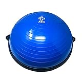ATC Handels GmbH Balance Board Ball inkl. Widerstandsbändern und Pumpe - Balancetrainer für Fitness, Yoga, Gymnastik, Physiotherapie oder Reha