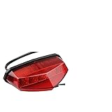 Blinker Motorrad,Motorrad Blinker 2 stücke Motorrad modifizierte rücklicht Elektrische Fahrzeug hinten rücklicht Bremse warnung licht kotflügel kleine rücklicht(Red)