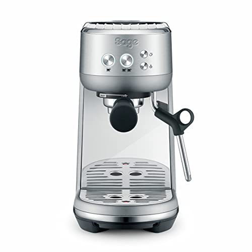 Sage Appliances the Bambino Siebträger Espressomaschine, SES450BSS, Gebürstetes Edelstahl