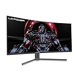 LC-POWER LC-M34-UWQHD-165-C 34 Zoll UltraWide Curved PC Gaming Monitor, 165Hz,FreeSync,HDR 400,1ms,3440 x 1440,schwarz