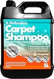 Dirtbusters 3 in1Teppichreiniger & Polsterreiniger Konzentrat für alle Teppichböden und Polster, reinigt & desodoriert - Teppichshampoo Geeignet für alle Waschsauger, Orange frisch 1 x 5 Liter