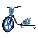 360° Pedal-Gokart,Kinderfahrzeug,Tretauto,Kinderspielzeug,Pedal-Gokart mit verstellbarem Sitz,Auffahrbares Spielzeug für Jungen Mädchen,Pedal Dreirad Dreirädriges Fahrrad(Blaue Nummer)