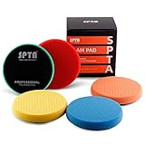 SPTA 5tlg 125mm Polierschwämme Wachs Schwämme Auto Polierpad Polieren Pad, Polierschaum Set für Exzenter Poliermaschine Schleifmaschine - Profiset