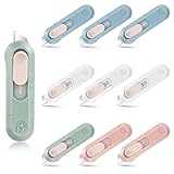 10 Stück Mini Box Cutter, Klein Utility Messer, Mini Gebrauchsmesser Tragbares, Mini-Cutter Einziehbares Universalmesser Schreibwaren Messer für Umschlag Paket Papierschnitt, Schachtel Oder Verpackung