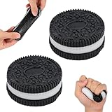 2 Stück Oreo Squishy Oreo Stressabbau Taba Squishy XXL Keks Fufu Squishy Squeeze Taba Squishy Oreo Mit Anti Stress BäLle Set Squishies Quetschspielzeug Stimming Toys Relief für Antistress Spielzeug