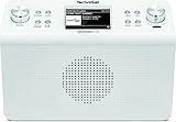 TechniSat DIGITRADIO 21 IR - Küchenradio (Unterbauradio inkl. Montageplatte, Internetradio DAB+, DAB, UKW, Farbdisplay, Wecker, Kopfhöreranschluss) weiß