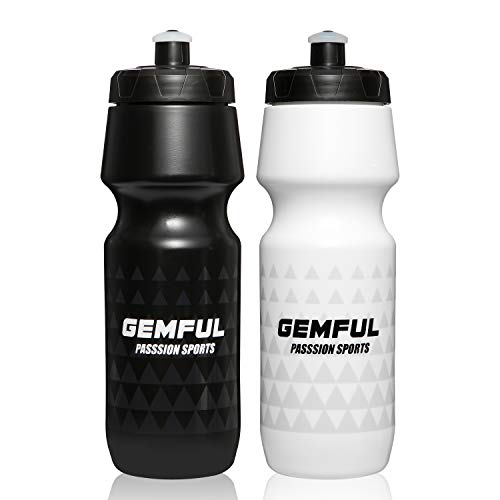GEMFUL Sport Trinkflasche 750ml BPA-frei Fahrrad 2er Set