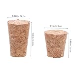 FIXOSHEE 40 Stück Teiliges Kleine Konische Korken aus Holz Langlebige Flaschenverschlüsse für Wein Bier Glasfläschchen Vielseitig Einsetzbar für DIY Bastelprojekte und Zuverlässiges