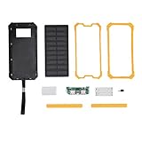 Mtlavishness Portable Solar Power Bank Kit Large 20000mAh Capacity Fast Charging Dual USB Ports Ideal for Outdoor Activities Like Sports and Travel with Options of Green Yellow (Yellow)