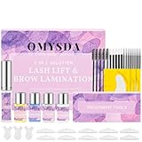 Omysda Wimpernlifting-Set, Augenbrauen-Laminier-Set, 2-in-1-Lösung, professionelles Set für Permanent-Augenbrauen und Wimpern, 6 bis 8 Wochen, für den professionellen Gebrauch und für den