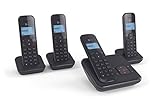 TELEKOM Sinus CA 34 Quattro schnurlos analog mit 3 zus. Mobilteilen und AB