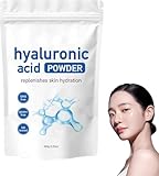 Hyaluronic Acid Powder, 100g Premium Hyaluron Pulver,Hyaluronsäure Pulver für die Hautpflege,Gesichtsseren straffen die Haut, spenden der Haut Feuchtigkeit und unterstützen die Feuchtigkeitsversorgung