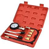 Kompressionstester, 1Set Head Dichtung Test Kit Automobile Benzindruckkompressionstester Messgeräte Diagnosewerkzeugkompressionstester für Benzinmotormotorräder, Kompressionstester