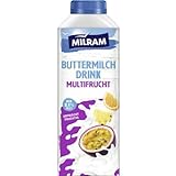 Milram Buttermilch Drink Multifrucht Milch 0,4% Fett.750 Mililiter [Frischegarantie]