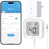 GoveeLife WLAN-Kühlschrankthermometer digital mit Alarm, kabellosem Funk Gefrierschrank Thermometer mit App, LCD-Display, 2 Jahre Datenexport, für Kühlschränke, Pools und Whirlpools