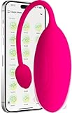 MySecretCase Vibro Ei mit App für Paare Sex Unterwegs - Leise Vibration Eier Sexspielzeug, G Punkt Frau Vibrator Fernbedienung Sextoy, Fernsteuerung Mini Paarvibrator, Frauen Liebeskugeln zu Zweit