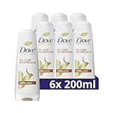 Dove Haar Spülung Oil Care Nährpflege Haarpflege für sprödes und trockenes Haar Spülung mit Bio-Restore Complex 200 ml 6 Stück