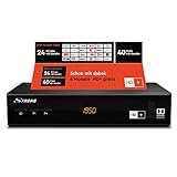 STRONG SRT 7806 HD Satelliten Receiver für HD Plus inkl. HD+ Karte DVB-S2 Full HD (HDTV, HDMI, LAN, SCART, USB) schwarz