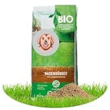 Plantura Bio-Rasendünger Frühjahr/Sommer, 100% organischer Langzeitdünger für sattgrünen Rasen, 3 Monate Wirkung, gesunder Rasen verdrängt Moos & Unkraut, staubarmes Granulat, 10,5 kg für 250 m²