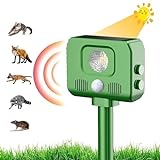 Neu Katzenschreck,Katzenabwehr,Vogelabwehr,Solar Ultraschall-Abschreckung,Stoppen von Tieren,Katzen,Ratten,Hunde, Vögel, Füchse und andere, Outdoor Repeller für Tiere mit blinkenden LEDs